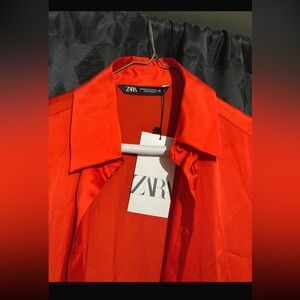 Zara Bright Red Blouse